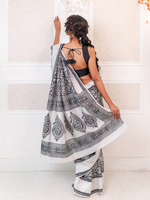 Load image into Gallery viewer, Sankha Block 1 - Black (silk)