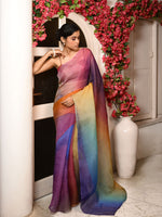 Load image into Gallery viewer, Prismatic 2 - ombre organza saree