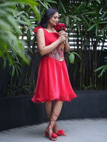 Load image into Gallery viewer, Amora (Red flowy dress)