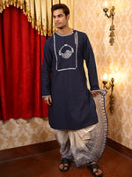 Load image into Gallery viewer, Mrinal 3 - khadi panjabi (Blue)