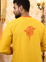 Load image into Gallery viewer, Mrinal 1 - khadi panjabi (yellow)