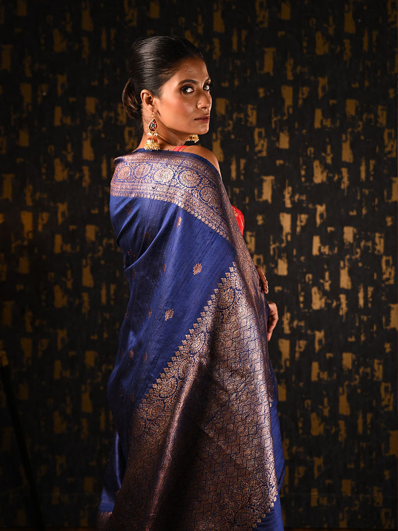 Azul (Benarasi saree with zari border)