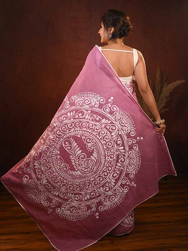 Exclusive Hand-Painted Alpona Sarees | Ichchhapuron Boutique Kolkata