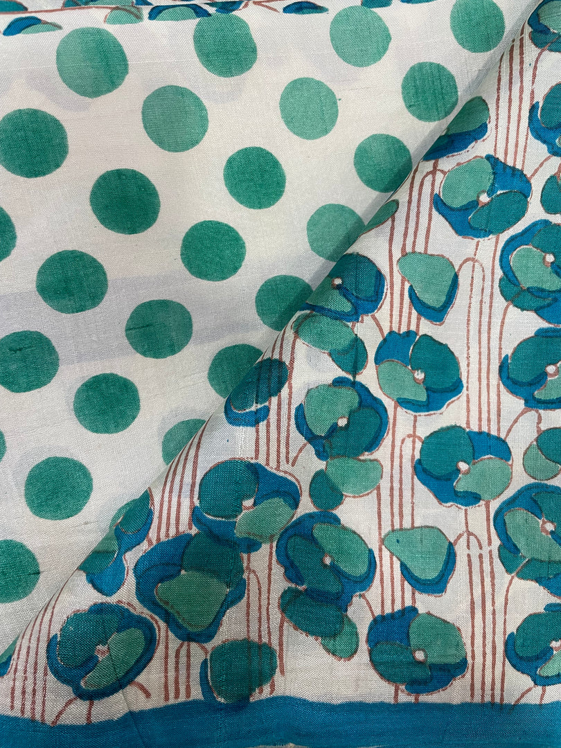 Shapla Phul (block print saree)