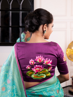 Load image into Gallery viewer, Lotus in water - Purple Blouse
