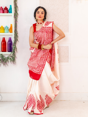 Sankha Block 1 - Red (silk)