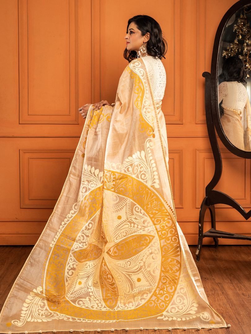 Vasudha - alpona saree