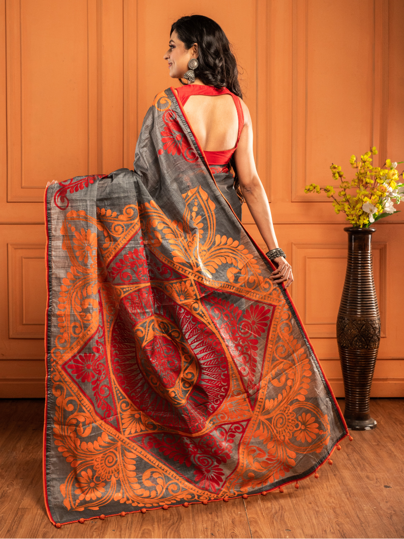 Shivakari - alpona saree