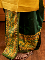 Load image into Gallery viewer, Deep green madhubhani Dhoti
