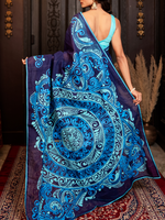 Load image into Gallery viewer, Ambar - alpona saree
