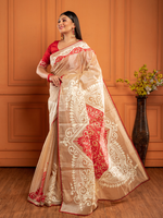 Load image into Gallery viewer, Agamani - alpona saree
