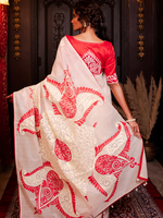 Load image into Gallery viewer, Rukmini - alpona saree
