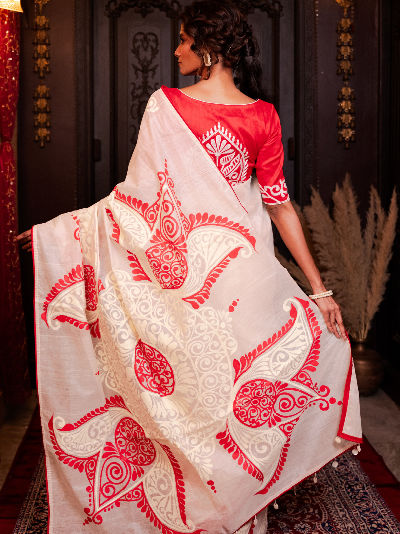 Rukmini - alpona saree