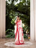 Load image into Gallery viewer, Padmakshi - alpona saree
