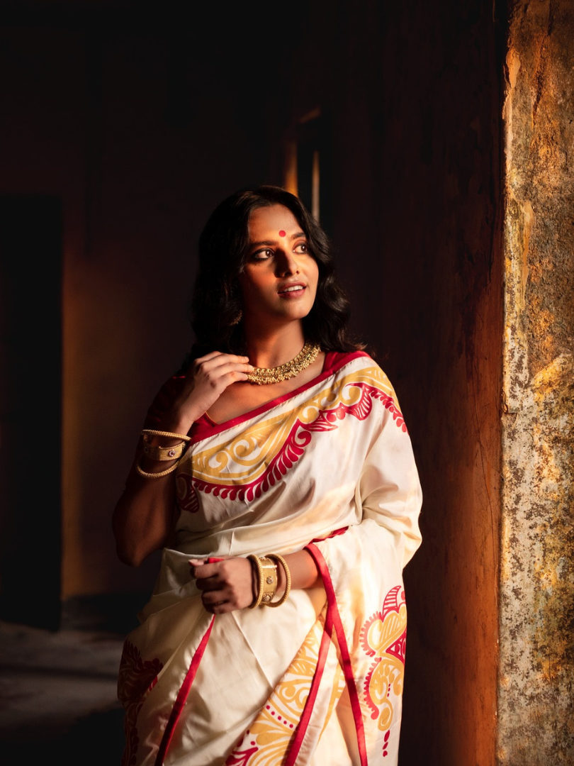 Nitya - alpona saree