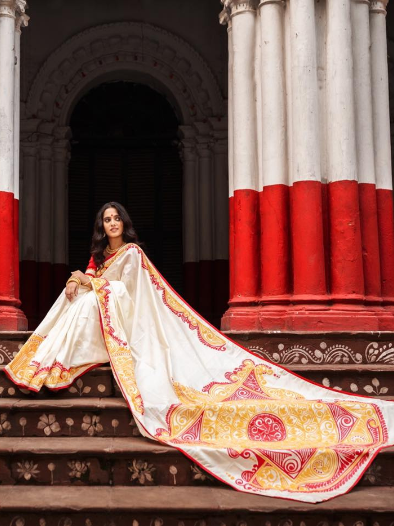 Nitya - alpona saree
