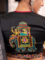 Load image into Gallery viewer, Royal Elephant - black Blouse
