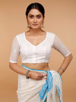 Load image into Gallery viewer, Buta embroidered georgette blouse
