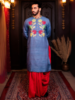 Load image into Gallery viewer, Zinnia - embroidered panjabi