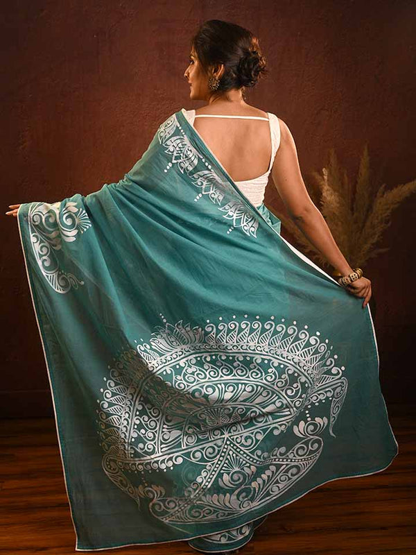 Exclusive Hand-Painted Alpona Sarees | Ichchhapuron Boutique Kolkata