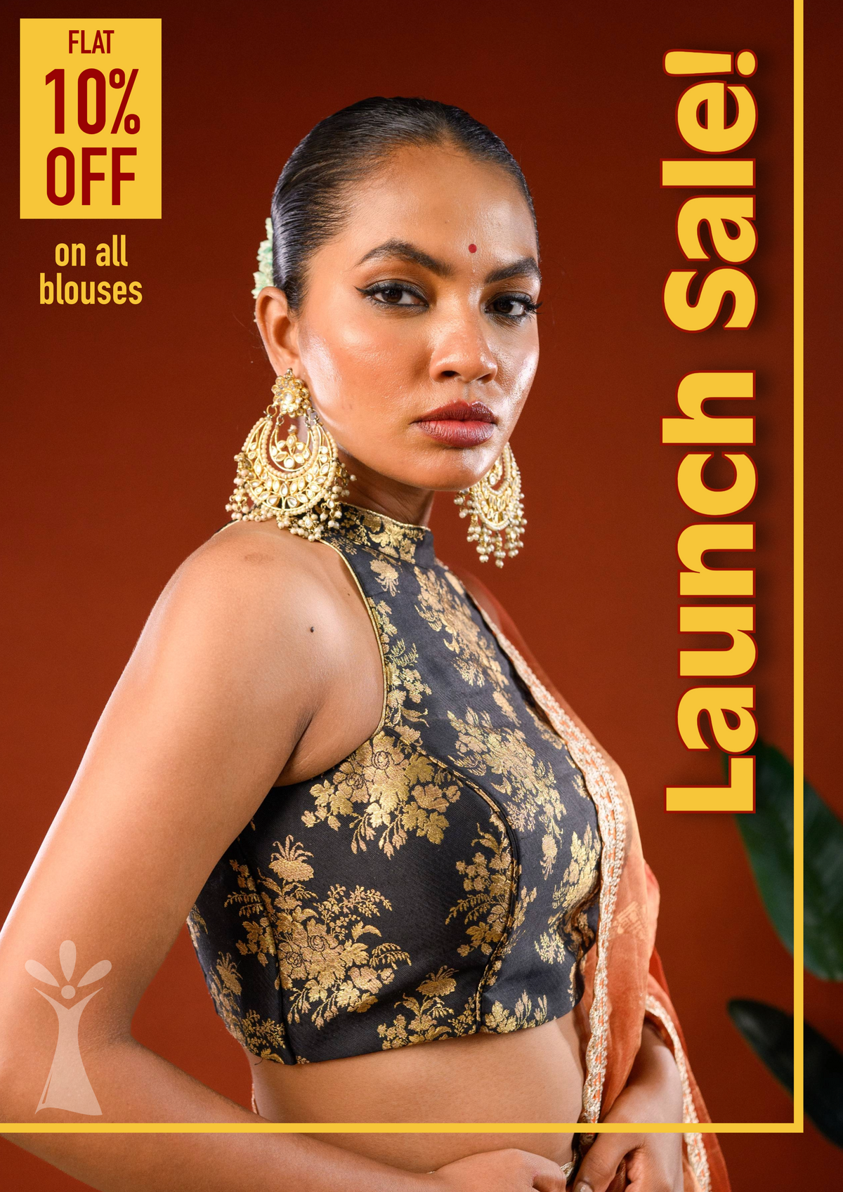Ichchhapuron handloom boutique blouse – modern cut with traditional embroidery
