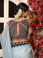 Load image into Gallery viewer, Chevron Ajrakh blouse