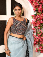 Load image into Gallery viewer, Chevron Ajrakh blouse