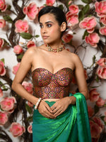Load image into Gallery viewer, Jade - corset blouse