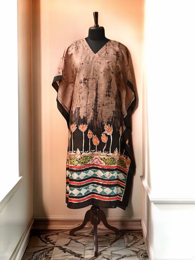 Lotus bed - pastel brown (Kaftan)