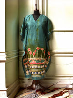 Load image into Gallery viewer, Lotus bed - teal (Kaftan)