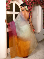 Load image into Gallery viewer, Prismatic 1 - ombre organza saree