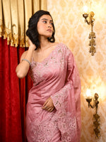 Load image into Gallery viewer, Peonies cutwork saree