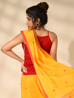 Load image into Gallery viewer, Dori top with alpona - white on red