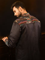 Load image into Gallery viewer, Eos - Embroidered velvet with linen satin panjabi