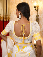 Load image into Gallery viewer, Hakoba blouse (Yellow and white)